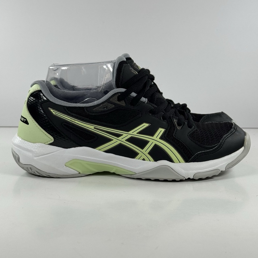 Asics Gel Rocket 10 Volleyball Black Illuminate Yellow Shoes‎ Women's Size 6